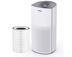 Sofresh luchtreiniger met app - 30 m² - Automatische stand + 6-in-1 filtersysteem - Luchtkwaliteitsindicator - Ionisator - UV - Luchtfilter - Air purifier met HEPA-filter