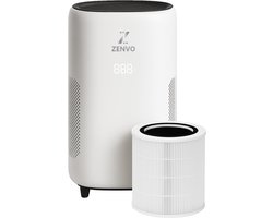 Zenvo Luchtreiniger- 360 m3/u - Werkt tegen huisstofmijt, hooikoorts, allergie, stof - Met HEPA 13 Filter - Air Purifier - Clean Air