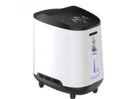 Zuurstofconcentrator - Zuurstofmachine - Zuurstoffles - Wit met Zwart