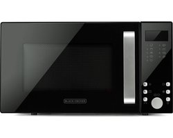 BLACK+DECKER - Vrijstaand Magnetron met Grillfunctie 23L – Digitaal Display – 9 Automatische Programma’s – Ontdooifunctie – Timer – 900W – Zwart