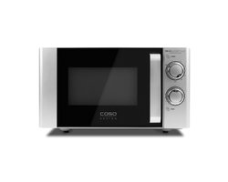 CASO MG 20 Ecostyle Ceramic Magnetron – 20 L – 700W Magnetron, 1000W Grill – Keramische Bodem – RVS/Zilver