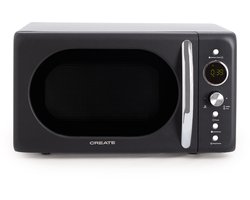 CREATE - Digitale magnetron-grill 900 W - Zwart - MICROWAVE RETRO