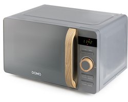 DOMO DO3420 Microgolfoven Solo ‘Wood You’ - Magnetron - Vrijstaand - 20 L - 700 W - Houtlook Handvat
