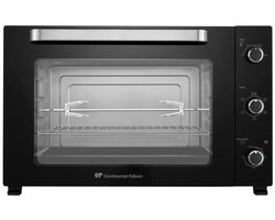 Elektrische mini-oven - Hetelucht - CONTINENTAL EDISON - CEMF80B - Zwart - L68 x H42,8 x D 48 cm