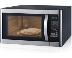 Grote Magnetron met Grill - 42 Liter Zetel met 1100W en 1400W, 11 Vermogensstanden en Automatische Menu's