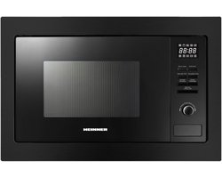 Heinner Inbouw Magnetron – 25 L – 900 W – 1000 W Grill – 5 Vermogensniveaus – Ontdooifunctie – 95 Min Maximale Kooktijd – Digitale Bediening – Zwart