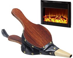 Houten blaasbalg voor open haard en barbecue - 305 x 125 cm - vuur blaasbalg - outdoor koken - picknick - houten blaasbalg