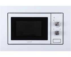 Inbouw Magnetron 20 Liter - 800W, 5 Vermogensniveaus & Ontdooifunctie - Wit/Inox