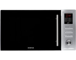 Inventum MN325CS - Vrijstaande combimagnetron - Heteluchtoven - Grill - 32 liter - 1000 watt - 10 kookprogramma's - RVS/Zwart
