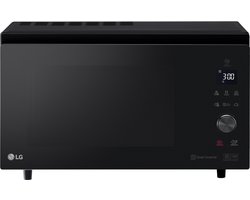 LG MJ3965BPS, Magnetron 39 L, 1100 W Inverter techniek voor snelle, gelijkmatige bereiding, CRISP-schaal voor krokant bakken & grillen, EasyClean™ coating: eenvoudig schoonmaken, Meer kook- en bakmogelijkheden voor flexibel gebruik, Zwart RVS design