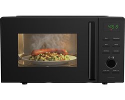 Magnetron - 20 Liter - 700 Watt - Ontdooifunctie - Vrijstaand - Microwave - Microgolf - Zwart - Vivid Green