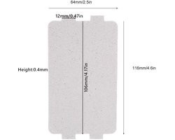 Magnetron Mica Plaatblad Magnetron Golfgeleider Cover vervanging Repareren Accessoire (5 stuks), #388, Modern design