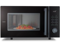 MEDION Mikrowelle mit Grill und Heißluftfritteusenfunktion (25 Liter, 900 Watt, 1.500 Watt Grill, 1.500 Watt Heißluftfunktion, 11 Programme, 10 Leistungsstufen, MD12231) dunkel grau [MODELL 2025]