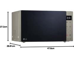 MH6535NBS magnetron met grill Smart Inverter-technologie 1000 W - 25 liter - 32 automatische programma's - digitaal display