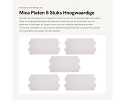 Mica Plaat - 5 Stuks - Hoge Temperatuur Weerstand - Duurzaam - Magnetron Onderdeel - Isolerende Eigenschappen - Milieuvriendelijk - Microwaveplaat
