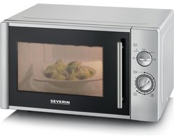 Severin MW 7772 - Magnetron - microgolfoven - vrijstaand - zilver/zwart