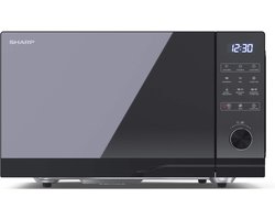 Sharp YC-GC52BE-B Flatbed combimagnetron met grill en heteluchtoven - 900W - 25 liter - zwart