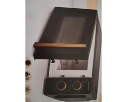 Silvercrest Magnetron - met 6 vermogensniveaus - Zwart met houtlook elementen - 44.6 x 24.1 x 35.9 cm