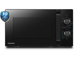 Toshiba MW2-MG20PF(BK) - Vrijstaande magnetron met Grill - 10 Jaar Garantie op Magnetronbuis - 20 liter - Zwart