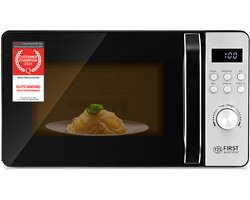 TZS First Austria Magnetron met Grill - 700W/800W - 20L - 8 programma’s - Digitaal - Zwart/RVS