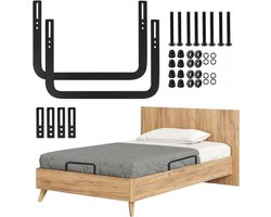 2 stuks matrasgeleiderstoppers - Baffle bedstabilisator voor het stevig op zijn plaats houden van de matras Eenvoudig te installeren en stevig ontwerp Voorkomt schuiven van bedframes en matrassen