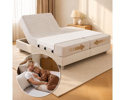 Bedbinder DeLuxe Matraswig met 3 Verstelbare Banden - Liefdesbrug Tussenstuk tegen Kier en Naad | Matras Verbinder Bedbrug Matrasbrug Pont d'Amour | Antislip Beddenverbinder Boxspring Topper