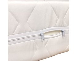 Comfort Premium - Antiallergische Matrashoes - 60x120x14 cm - Gequilt Membraan - Wit - Ademend & Vochtregulerend