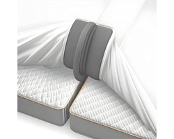 DailySupplies® Matraswig - Bedbinder - Liefdesbrug - Grijs en wit