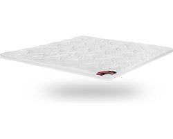 SleepMed - 3D Air Hotel Topmatras - 180 x 200 cm - Hoes: Micropercal - Vulling: Polyester Dons - met Hoekelastieken - Matrasbescherming