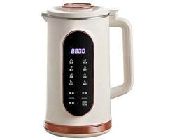 ACEP Multifunctionele elektrische sojamelkmaker - Mixer met 10 messen - 1500 ML - Beige - Melkmaker - Melk maker plantaardige melk - Melk maker - Sojamelk maker