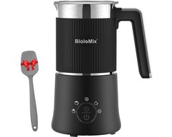 Afneembare Melkopschuimer - 5 in 1 - Warm & Koud Schuim - 500W - Koffie - 350ML Verwarmen - 250ML Opschuimen - Eenvoudig Schoonmaken - Zwart