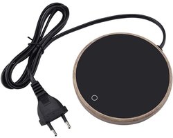 Allecto Plus - Houten korrel elektrische koffiemok-warmer voor kantoor - Thee kopjesverwarming met kussen - Hoofdgebruik