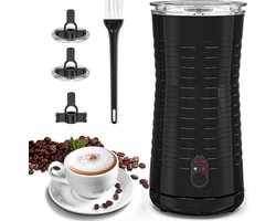 Automatische Melkopschuimer 4-in-1 400W 240ml - Schuim & Warme Melk - Anti-aanbaklaag - Inclusief Siliconen Lepel & Reinigingsborstel