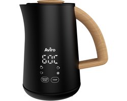 Aviro Melkopschuimer - Elektrisch - 4 Functies - 500ML - Melkschuimer - Verwarmen - Antikleeflaag - Zwart