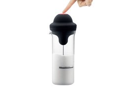 Bazzzy® Professionele Melkopschuimer 450 ml – Black Friday – Elektrische & Handmatige Melkopschuimer – Inclusief 2x AA Batterijen – Melk Opklopper voor Cappuccino, Latte Macchiato & Koffie – Duurzaam en Eenvoudig Schoon te Maken