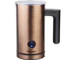 Bestron electrische Melkopschuimer, met 360° basis & tot 300ml capaciteit, 550W, AMK1000CO, kleur: