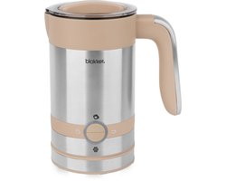 Blokker Melkopschuimer - 100ml schuim - 200ml melk - Aan/uit schakelaar - Automatische uitschakeling - 360° snoerloos design - Anti-aanbak - Indicatielampje - Anti-slip - Otter Group Control - MK-130364.3 Beige