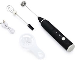 Bolture Melkopschuimer Handmatig - Milk Frother Electrisch - Opschuimer Voor Melk - Milk Foamer - Melkschuimer - Oplaadbaar