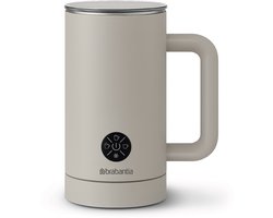 Brabantia Elektrische Melkopschuimer - 4-in-1 - 300 ml - Warm en Koud Opschuimen - Beige - BBEK1048SB