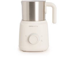 CREATE - Melkopschuimer en verwarmer met afneembare kan - Gebroken wit - MILK FROTHER RETRO