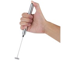 Draagbare elektrische eierklopper, koffie- en melkopschuimer, kleine melkopschuimer, geschikt voor dranken zoals matcha latte, koffie, room, eieren, cappuccino en meer.