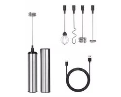 Draagbare elektrische eierklopper, koffiemelkopschuimer, USB oplaadbare draagbare mini-melkopschuimer