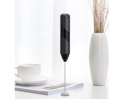 Draagbare elektrische melkopschuimer op batterijen voor eieren, koffie en cappuccino - warme chocolademelk opschuimer frappe mixer
