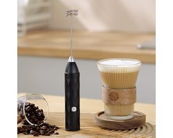 Elektrische Draagbare Melkschuimer Voor Koffie En Cocktail Drinken Oplaadbare Melkschuimer oplaadbaar r Koffie & Latte zwart met usb koud en warm