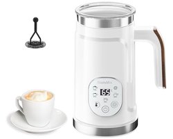 Elektrische Melkopschuimer 300 ml met 4 Vooraf Ingestelde Programma's en 500 Watt Vermogen