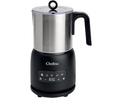 Elektrische Melkopschuimer - 4-in-1 Melkklopper - Vaatwasbestendige Melkschuimer - PFAS-vrij - RVS - Chefino