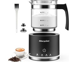 Elektrische melkopschuimer 4-in-1 met grote capaciteit 500 ml - Voor warme en koude melkschuim, cappuccino en latte art