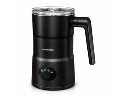 Elektrische Melkopschuimer – 4 standen – Warm & koud melkschuim – Vivid Green