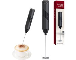 Elektrische Melkopschuimer - Melkopschuimer Handmatig - Koffie Mini Mixer - Draadloos op Batterijen - Zonder Stekker - Handig op de Camping - RVS