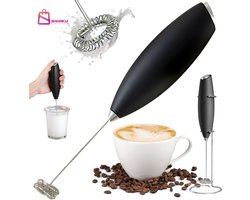 Elektrische Melkopschuimer – Melkopschuimer Mini & Handmatig – Koffie Mixer voor Cappuccino, Latte, Chocolademelk – Melkopschuimers voor Thuis – koffiezetapparaat – koffiemachines – 72319